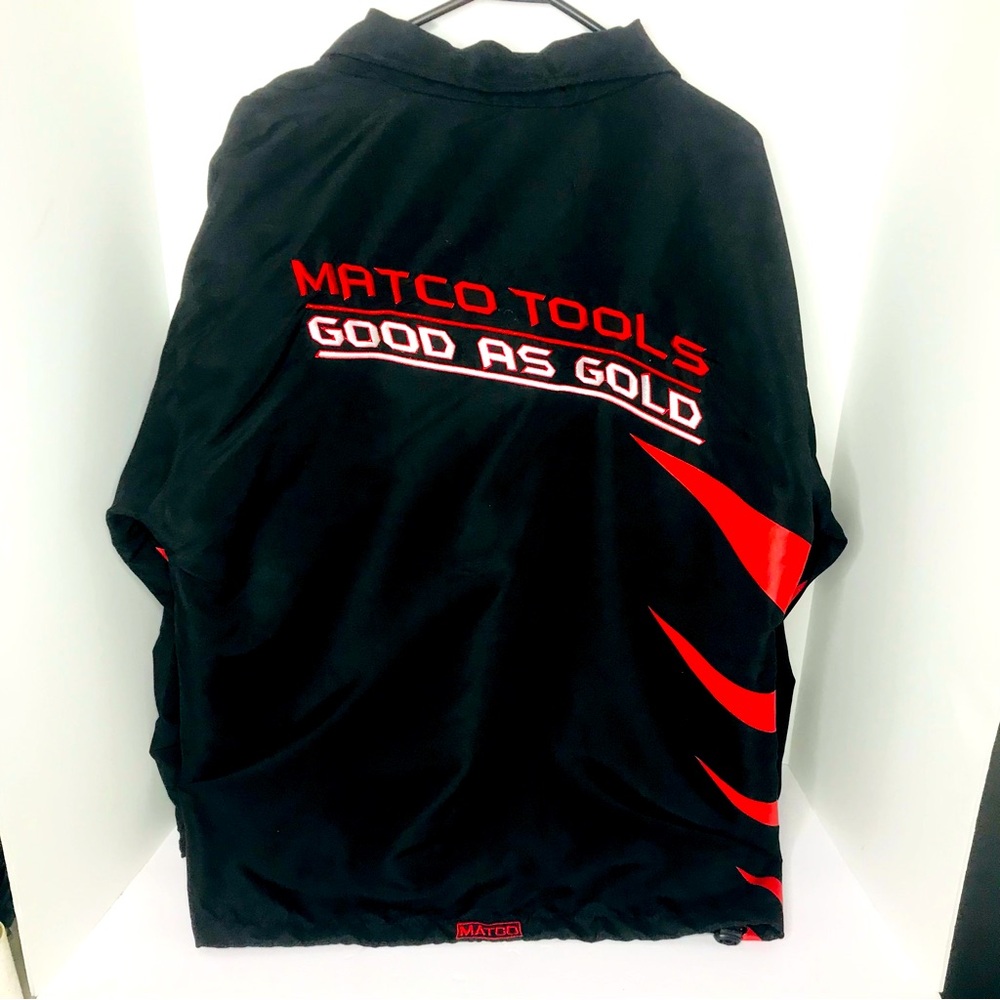 Matco Tools Good As Gold Zip Up Jacket Mens XL Black & Red